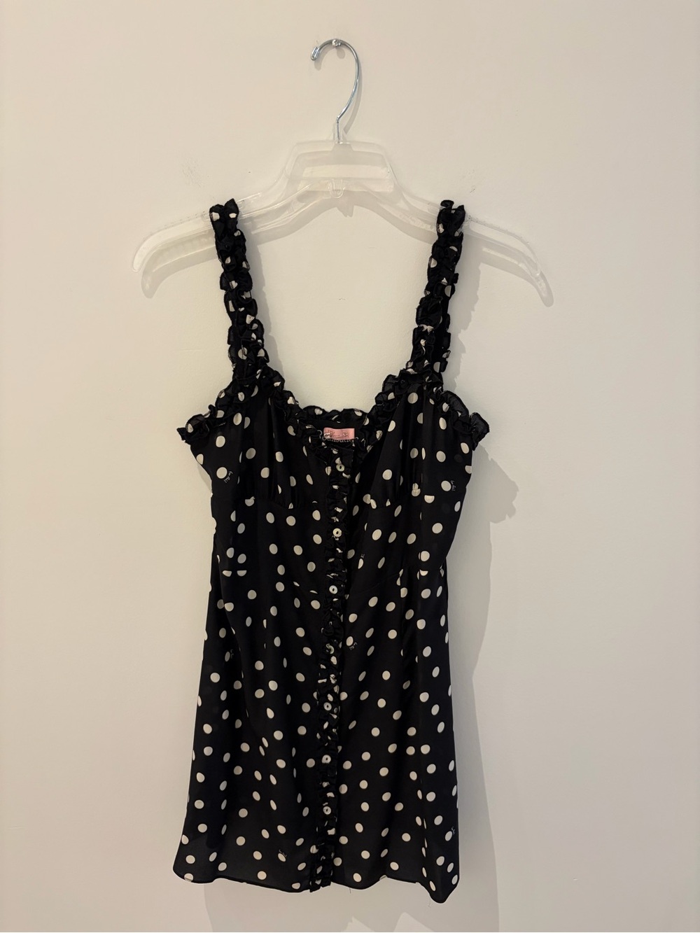 Realisation Par The Julia Dress in Black and White Spot Polka Dot Size M